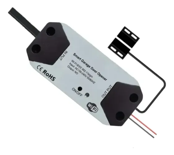 Módulo Wi-Fi para Portão de Garagem com Sensor - Compatível com Tuya, Alexa e Google