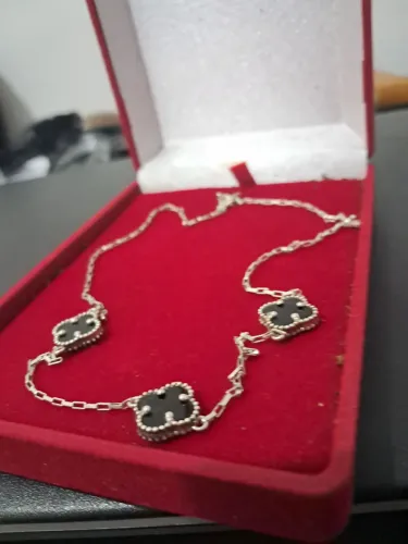 Colar trevo prata 925