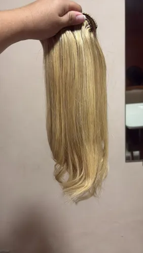 Vendo mega Hair loiro 3 telas 40cm