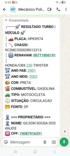 Estou vendendo essa moto barato só para quem tem interesse