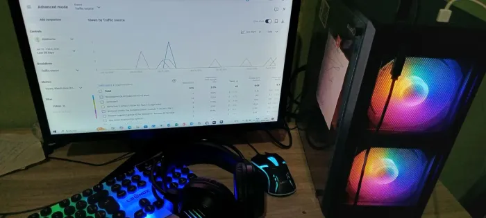 Computador Gamer Completo intel i5 12GBram randeon rx 5604gb 477GB SSD + Tela + Wifi