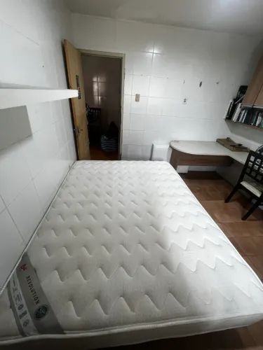 CAMA + COLCHÃO QUEEN ORTOPÉDICA COMPLETA