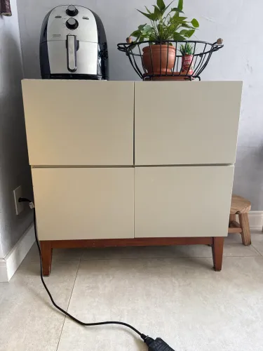 Buffet Compacto Cinza 4 portas