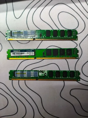 Memórias RAM 4GB DDR3 1333MHz Desktop (Vendo Lote ou Separado)