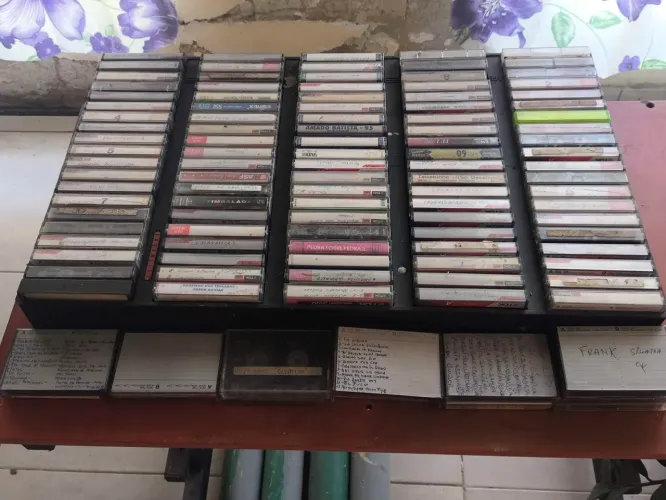 Coleção de fitas cassete