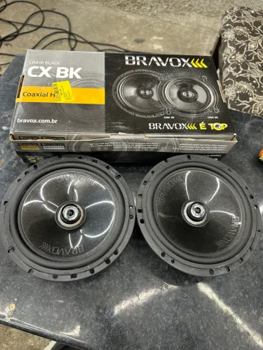 Auto falantes Bravox CX60BK 65w RMS Coaxial