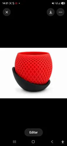 Vaso decorativo variadas cores 8cmx10cm