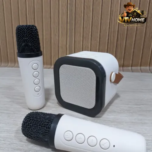 Caixinha Karaoke 2 Microfones Bluetooth + Entrega Grátis