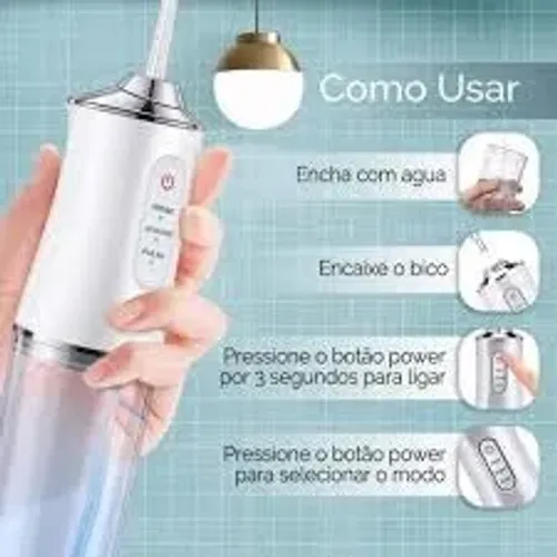 2 aparelhos Irrigador Oral Profissional - Limpeza Dental - Implante