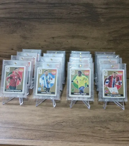 Figurinhas Legends Copa 2026 Panini - Messi CR7 Vini Jr Haaland