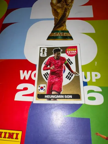 Figurinha Legend Ouro Son Heung-Min Extra Sticker Panini 2026
