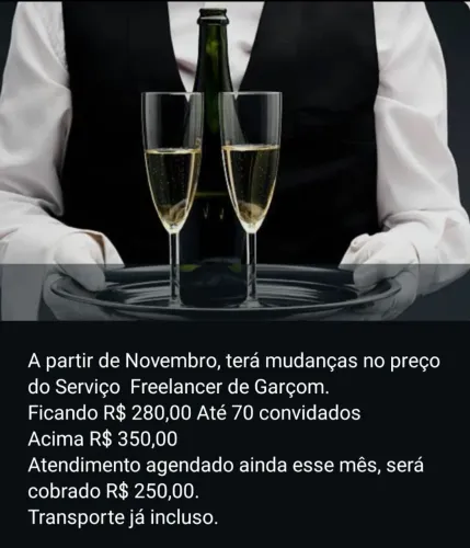 FREELANCER DE GARÇOM