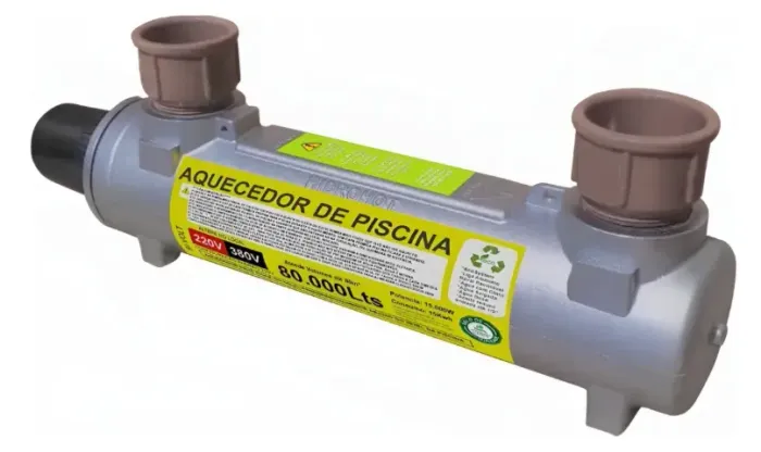 Aquecedor Elétrico Piscina Turbohot 80.000l 15kw 220v