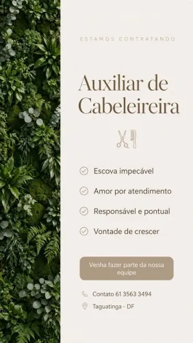 Auxiliar de cabeleireiro 