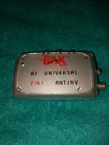 Modulador RF BAK 2 em 1 - Funciona TV Antiga / AV para Antena