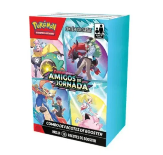 Kit Mini Booster Box Amigos de Jornada e ETB Escuridão Absoluta Copag