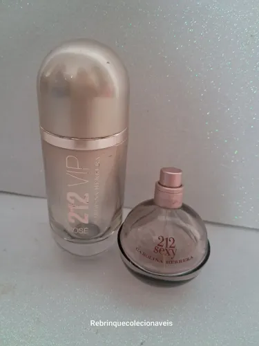 Kit vidros vazios Perfume 212 Carolina Herrera