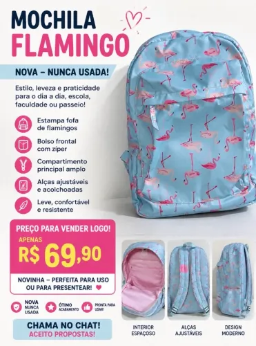 Mochila infanto-juvenil nova