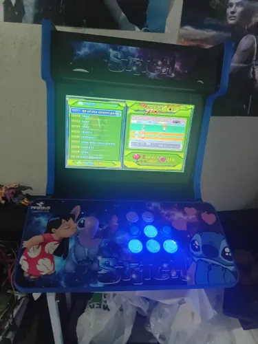 Fliperama portátil com pandora box 140 jogos
