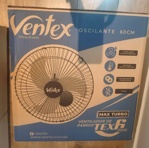 ventilador ventex parede max turbo tex6 60cm bivolt