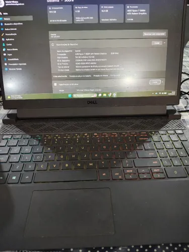 Notebook Gamer Dell G15 RTX 3060 de 6 GB