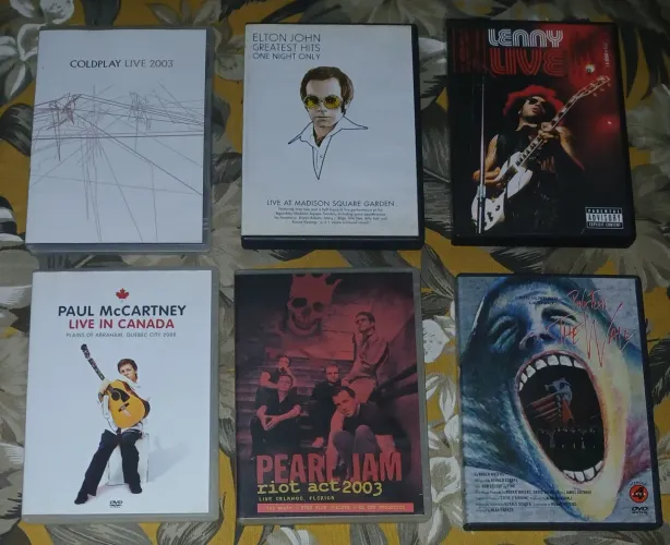 SALDÃO: Lote de 12 Dvds de Shows e Clipes "Rock Pop Internacional" <= PROMOÇÃO ATÉ 31/05