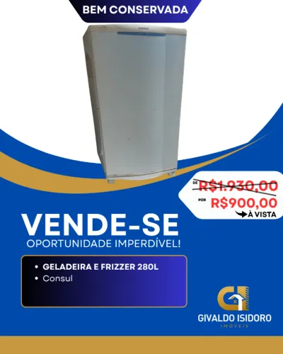 Geladeira e freezer Consul 280L