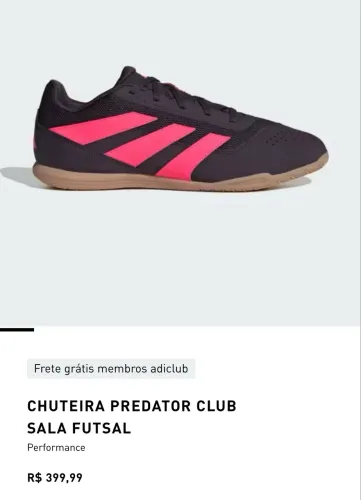 Chuteira Adidas Predator - sem uso