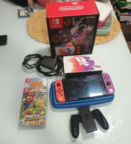 NINTENDO SWITCH OLED SCARLET VIOLET
