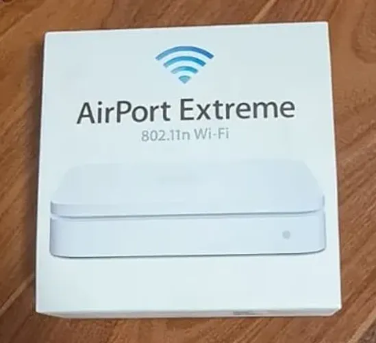 Apple AirPort Extreme 802,11n Completo na caixa - Roteador / NAS