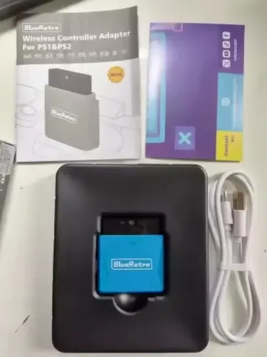 mini adaptador receptor blueretro para ps1 ps um ps2 compatível controlador sem fio
