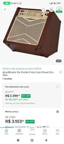 Caixa de som ocv 312x