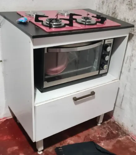 Gabinete para Cooktop e Forno - Branco