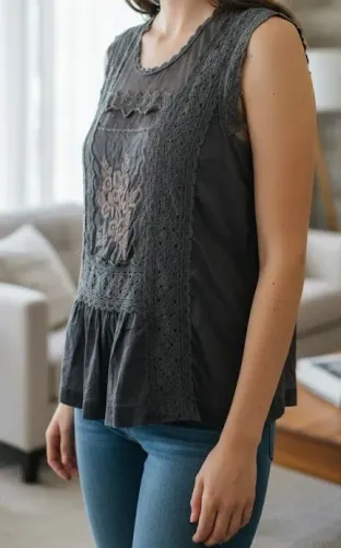 Oh, Boy! Romântica Grey | Mix Tule, Renda e Bordado