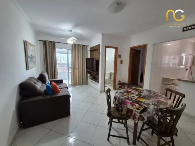 Apartamento com 1 dormitório à venda, 54 m² por R$ 385.000,00 - Aviação - Praia Grande/SP