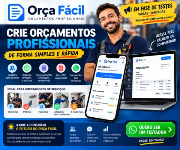 Sistema de Orçamentos para Prestadores de Serviços