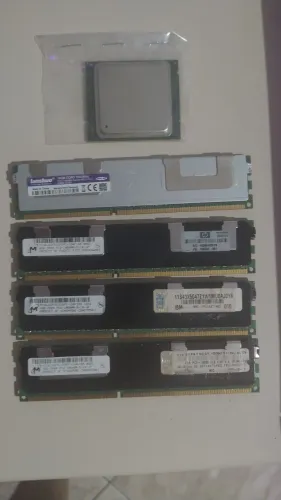 Processador Xeon E5 2689 V2 2.60GHz + 4 Memória RAM DDR3 ECC totalizando 28GB !