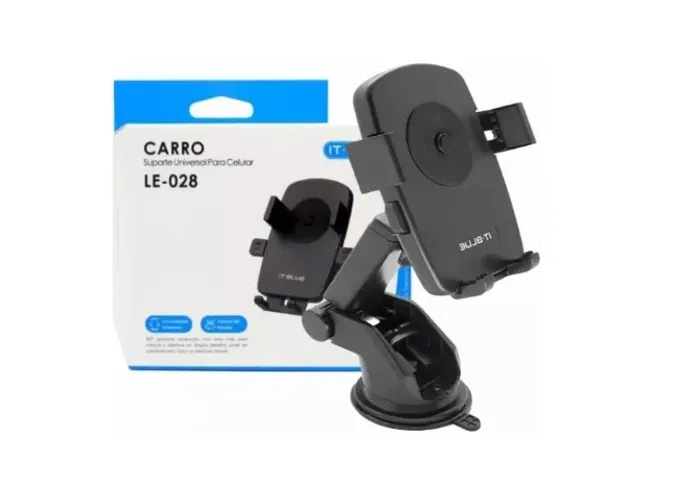 SUPORTE DE CELULAR VEICULAR COM VENTOSA LE-028
