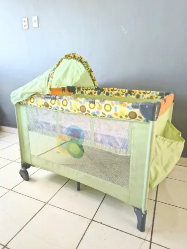 Berço Portátil Voyage + Colchão Ortobom Infantil 