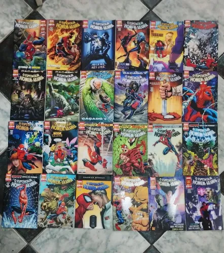 O ESPETACULAR HOMEM-ARANHA QUARTA SÉRIE PANINI COLEÇÃO COMPLETA
