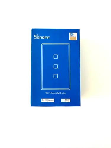 Interruptor inteligente Sonoff T2US3C 3 botões touch com RF 433 MHz
