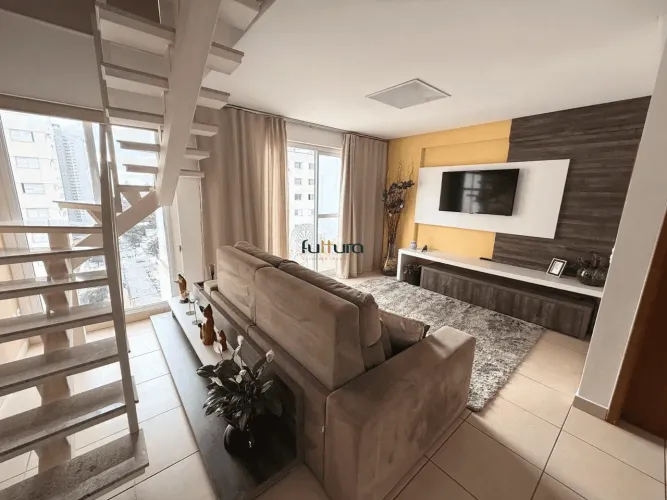 Apartamento duplex mobiliado para locação Edifício Two Life, Setor Bueno, Goiânia, GO