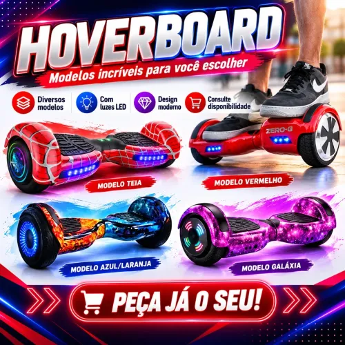 Hoverboard com LED - vários modelos disponíveis