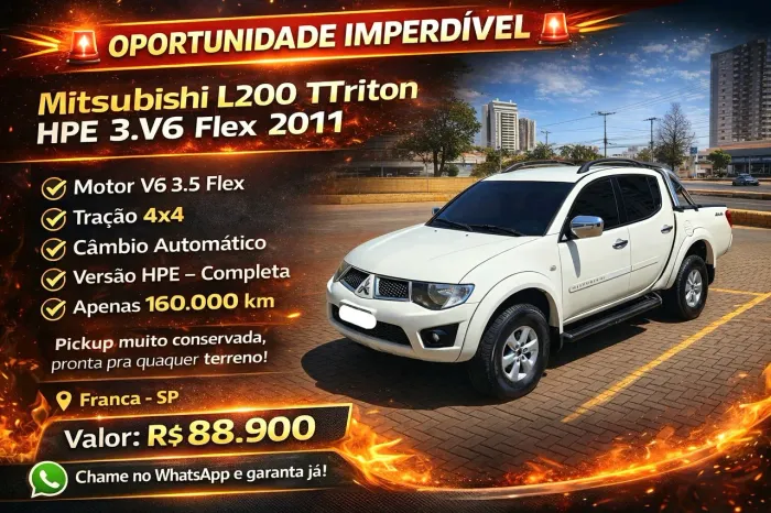 Mitsubishi L200 Triton HPE 3.5 CD V6 24V Flex Aut. 2011