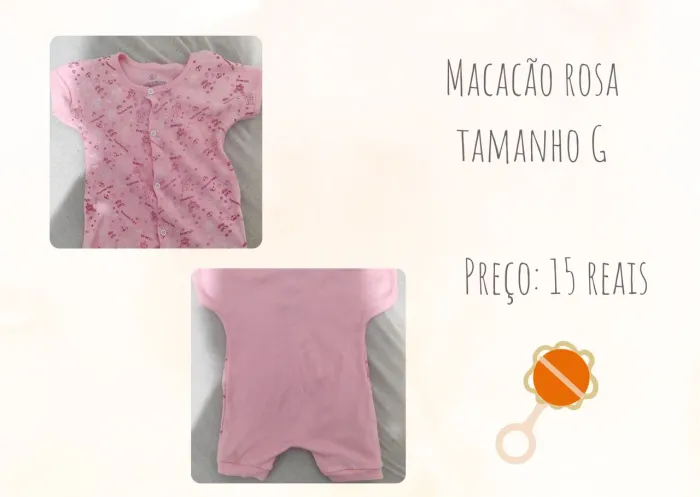 O macacão Rosa novo
