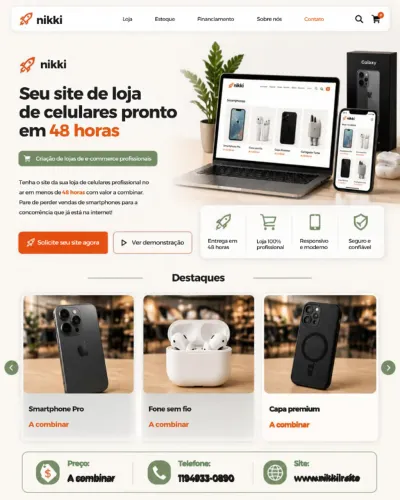 SITE de celular para profissionalizar seu marketing no Insta e FB.