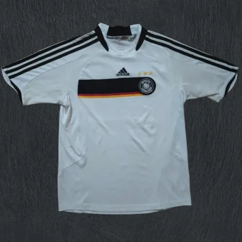Camisa Seleção Alemanha Infantil 08/09 titular Adidas Branca - Tamanho GG (16)