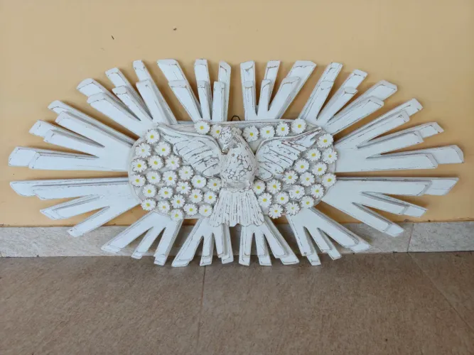 Resplendor Divino Espírito Santo Madeira Tiradentes 120x60cm Novo