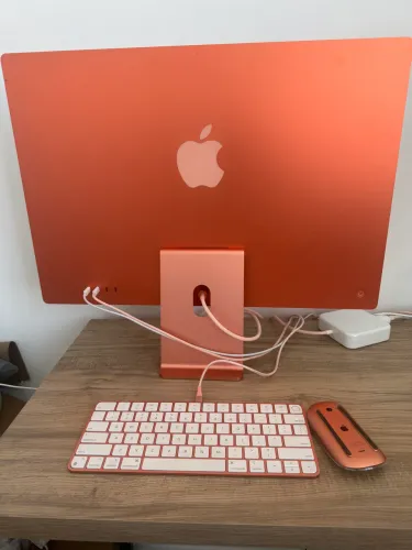 iMac Apple M1 24? Laranja 256GB | Teclado e Mouse Originais | Excelente Estado