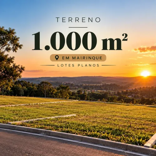 Lotes de 500 e 1.000 m² em Mairinque